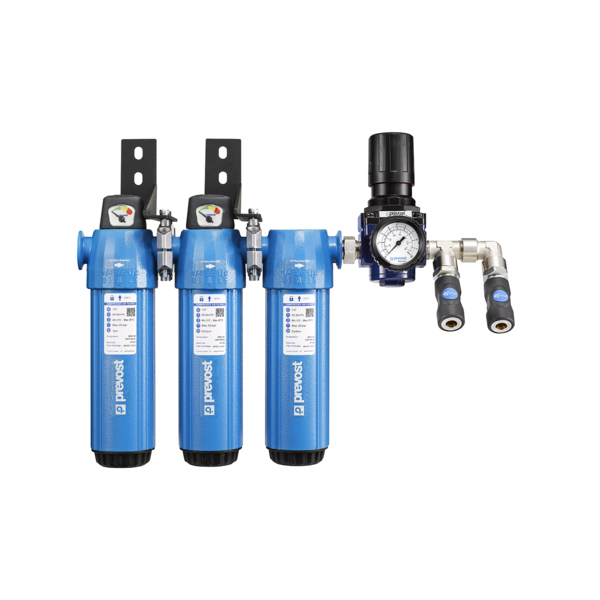 Ensemble Filtration Micronique + Submicronique + Charbon Actif + Régulation Pistolet Peinture Base Aqueuse PREVOST - MSCR 55IS