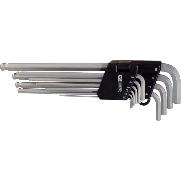 Jeu de 10 Clés Mâles 6 Pans Extra-Longues  - KS TOOLS 151.3200