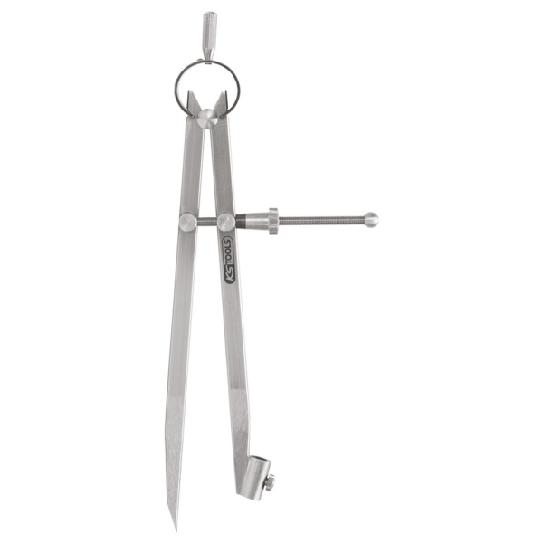 Compas porte-crayon à ressort, L.200 mm - sur carte KS TOOLS - 300.0411-E