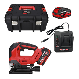 Coffret scie sauteuse sur batterie 18V avec 2 batteries et chargeur KS TOOLS - 515.4780F