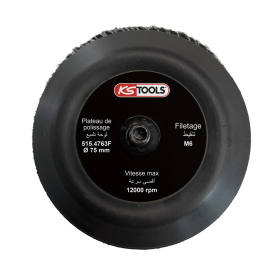 Plateau Ø75 mm pour disque de polissage du 515.4760F KS TOOLS - 