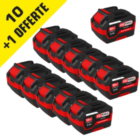 Pack Batterie lithium-ion 18V 8Ah 10 +1 KS TOOLS - 515.4705F-A1