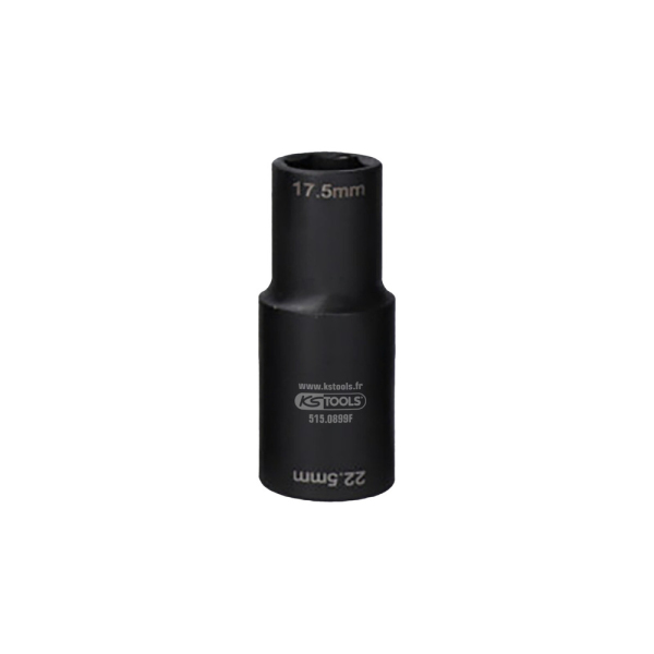 Douille à chocs 1/2'' 2-en-1 pour jantes aluminium, 17,5 / 22,5 mm KS TOOLS - 515.0899F