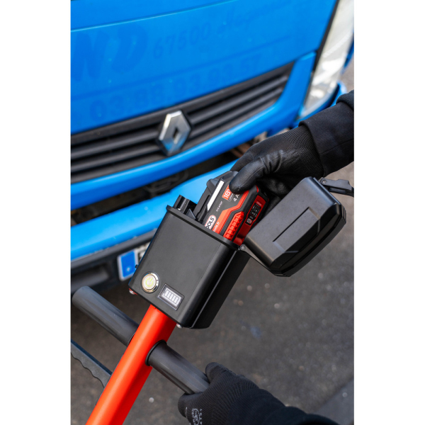 Cric sur Batterie 18V 4T/2T Long Vérin 2 Étages | KS Tools 160.0742F