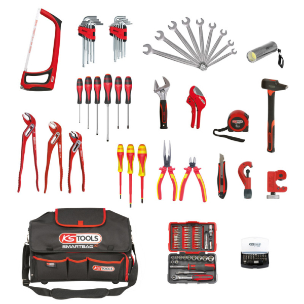 Composition d'outils sanitaire et chauffage en sac Smartbag XL KS TOOLS - 850.0126F