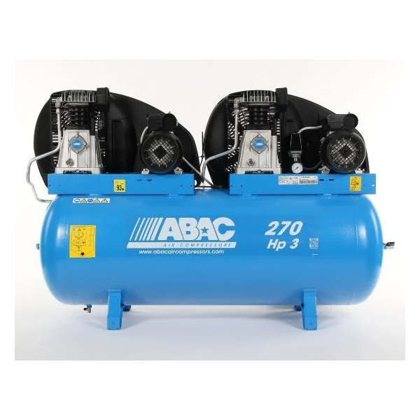 Compresseur à piston tandem 270L 3CV A39 FM3 ABAC - 4116024868