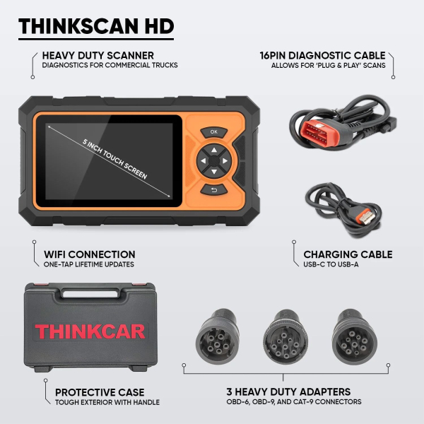 Outil diagnostic poids lourds Thinkscan PL 5" multimarque CLAS - 30001107