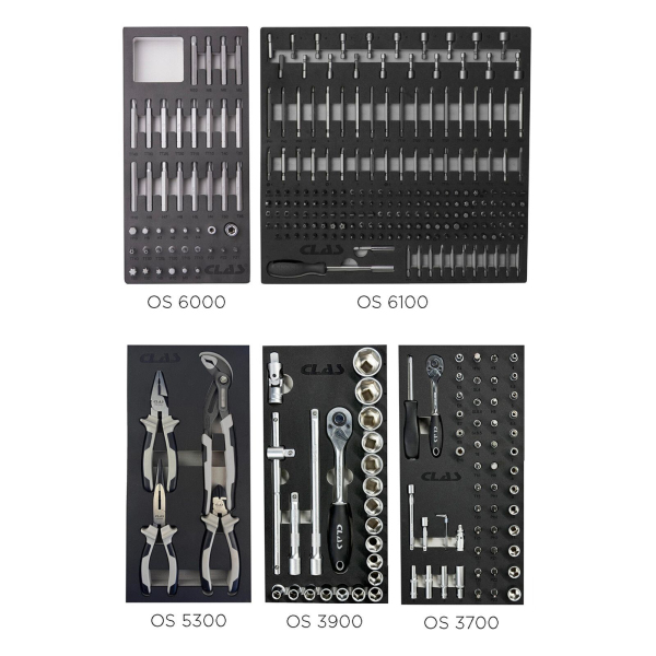 Servante atelier 7 tiroirs 388 outils CLAS - EG 1430