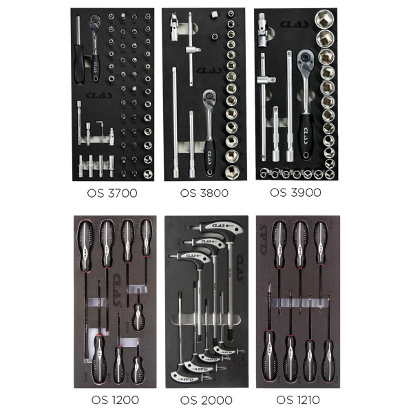 Servante d'atelier 7 tiroirs 446 outils CLAS - EG 1450