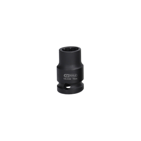 Douille spéciale pour étriers de frein 1/2" 7 pans 14 mm L38mm KS TOOLS - 150.2336F