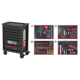 Servante Power édition limitée 2026 7 tiroirs 208 outils KS TOOLS - 826.7206F