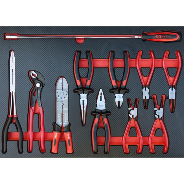 Module de pinces de la servante Power édition limitée 2026 7 tiroirs 208 outils KS TOOLS - 826.7206F