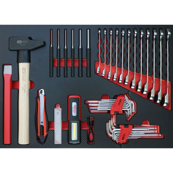 Module d'outillage à main de la servante Power édition limitée 2026 7 tiroirs 208 outils KS TOOLS - 826.7206F