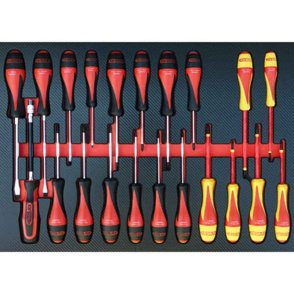 Tournevis de la servante Power édition limitée 2026 7 tiroirs 208 outils KS TOOLS - 826.7206F