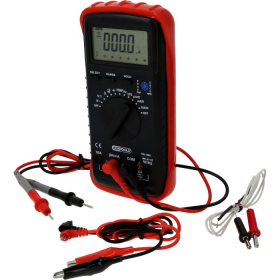 Multimètre numérique avec piges contrôle et pinces croco KS TOOLS - 150.1480