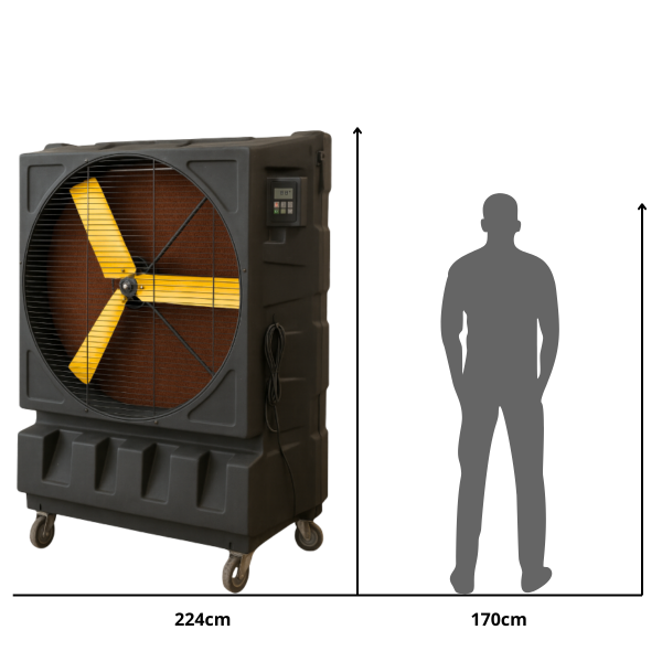 Rafraîchisseur purificateur d'air adiabatique mobile 600m2 350L KALTERMANN - KM 48
