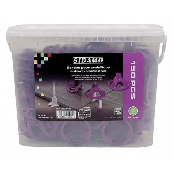 Seau de 150 croisillons auto-nivelants SIDAMO - 11255121