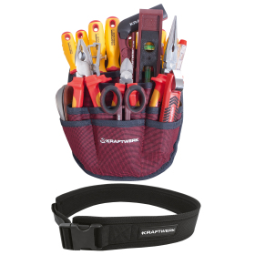 Jeu d’outils électricien avec trousse et ceinture 20pcs KRAFTWERK - 208.000.000