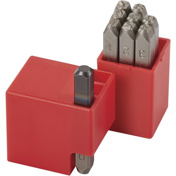 Chiffre a frapper - poincon - 9 chiffres - hauteur 5 MM SAM - CH-5