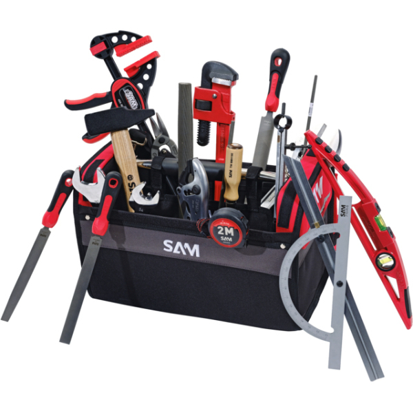 Composition 32 outils de chaudronnier avec bag 30 litres SAM - CP-32CHD