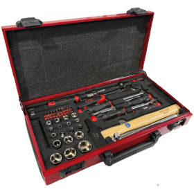 Composition 60 outils en coffret isiBOX metal rouge R1 SAM - CP-60R1