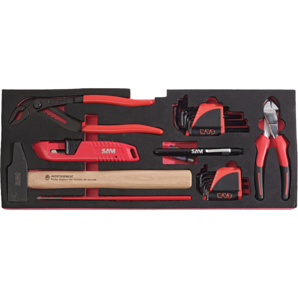 Composition de 120 outils avec une caisse de maintenance SAM - CP-120BOX
