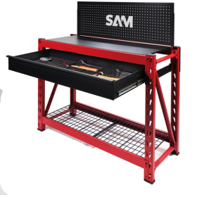Etabli de travail 120 cm avec composition 150 outils SAM - CPP-150-ET