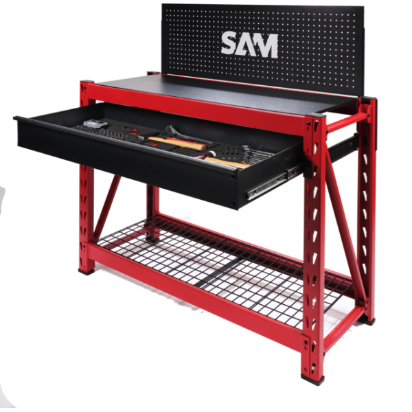 Etabli de travail 120 cm avec composition 150 outils SAM - CPP-150-ET
