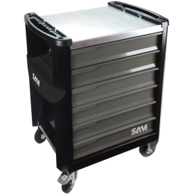 Servante 30n - 6 tiroirs - rouge - mecanique - 253 outils SAM - CPP-253PM