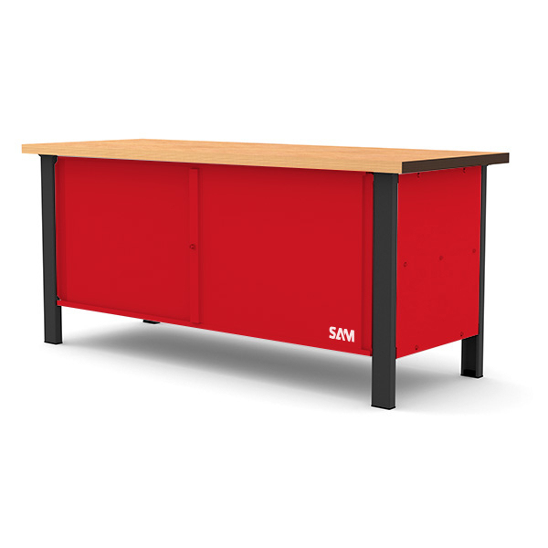 Etabli ferme longueur 1,5 metres avec plateau bois SAM - Etab-150pbf