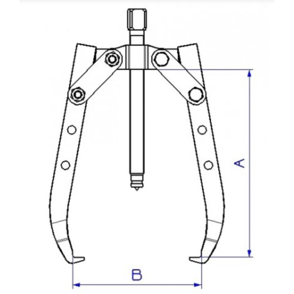 Extracteur 2 bras auto-serrants longs - 220 MM SAM - Ex-623-l