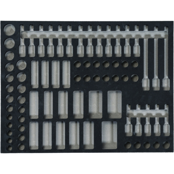 Module mousse 3/3 vide pour composition CP-78MM SAM - modm-252