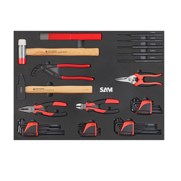 Composition de 239 outils pour mecanique vl SAM - CP-239PM