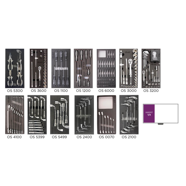 Servante d’atelier 7 tiroirs 219 outils CLAS - EG7206