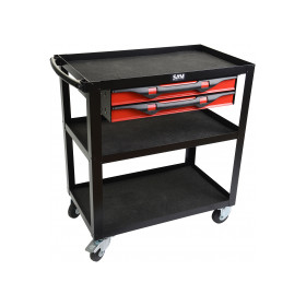 Servante 41 - xxl 7 tiroirs - avec armoire et plateau inox SAM - 417-axe