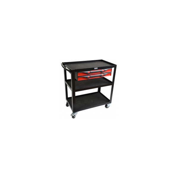 Servante 41 - xxl 7 tiroirs - avec armoire et plateau inox SAM - 417-axe