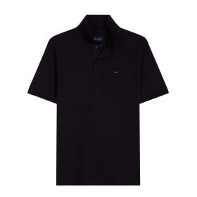 Polo homme Eden Park noir manches courtes CLAS