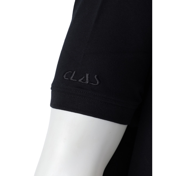 Polo homme Eden Park noir manches courtes CLAS