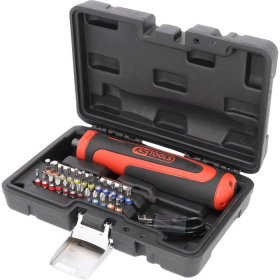 Coffret tournevis sur batterie et embouts eMONSTER 1/4" 27 pièces 6Nm KS TOOLS - 515.6550