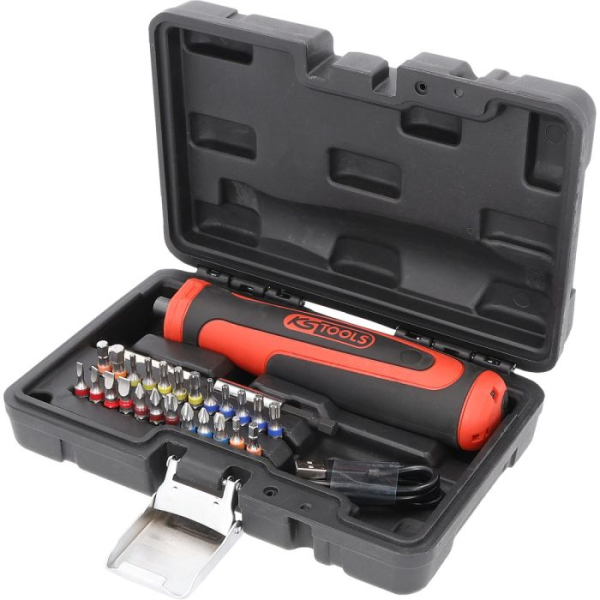 Coffret tournevis sur batterie et embouts eMONSTER 1/4" 27 pièces 6Nm KS TOOLS - 515.6550