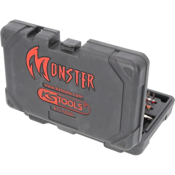 Coffret tournevis sur batterie et embouts eMONSTER 1/4" 27 pièces 6Nm KS TOOLS - 515.6550