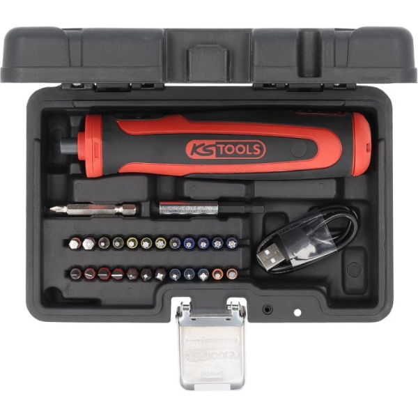 Coffret tournevis sur batterie et embouts eMONSTER 1/4" 27 pièces 6Nm KS TOOLS - 515.6550