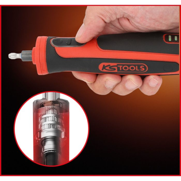 Coffret tournevis sur batterie et embouts eMONSTER 1/4" 27 pièces 6Nm KS TOOLS - 515.6550