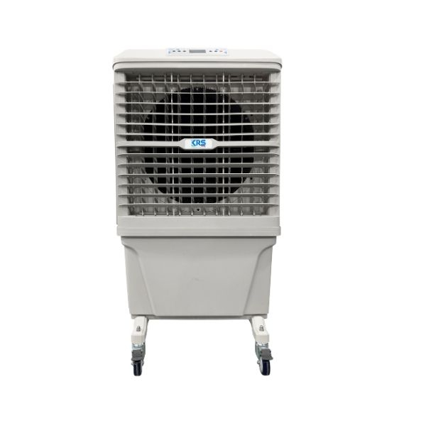 Vue de face - Rafraîchisseur d'air évaporatif portable 8000m³/h 90L - EVC80