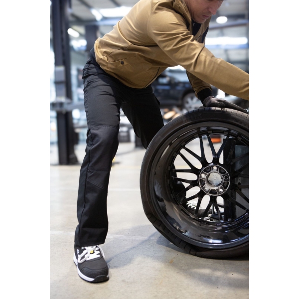 Pantalon multipoches stretch noir avec renforts genoux T 36 à 52  CLAS