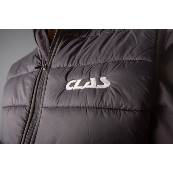 Doudoune sans manches gris/noire CLAS