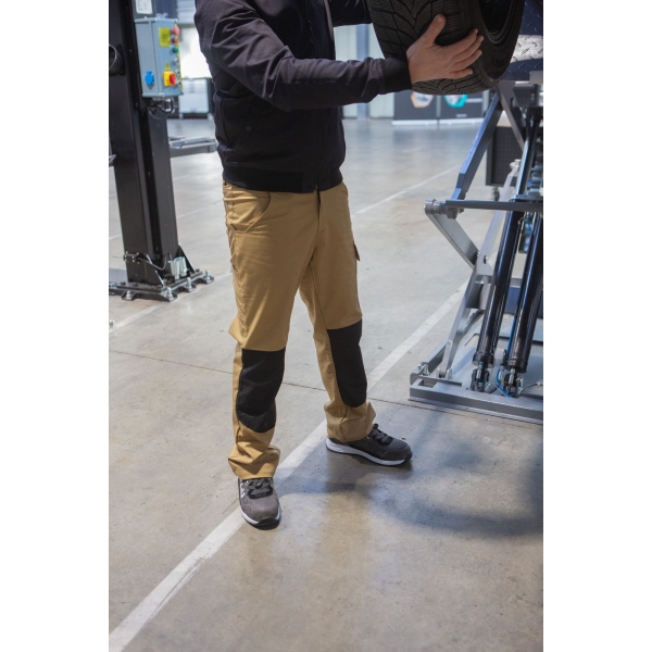 Pantalon multipoches stretch camel avec renforts genoux CLAS
