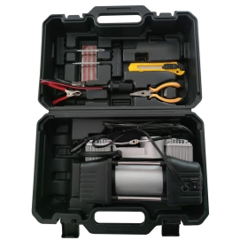 Coffret réparation pneus + compresseur d'air 12V CLAS - EG 0212