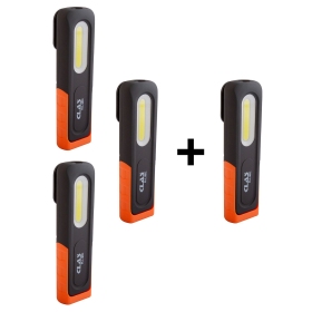 Pack 3+1 baladeuses LED rechargeables d'atelier CLAS - OE 0099BLX4