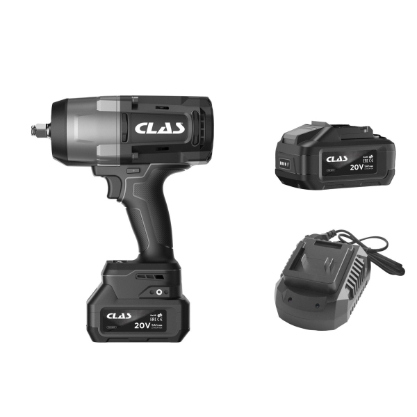 Boulonneuse 1/2" 1880 Nm 20 V Brushless + 2 batteries 5 Ah + chargeur CLAS - PW 1800